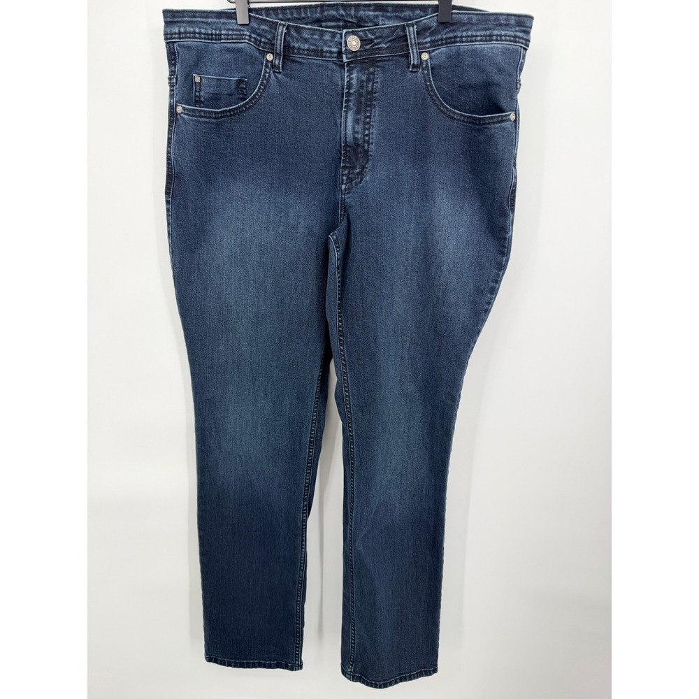 Buffalo David Bitton Jeans Mens 40 Blue Excellent Straight Leg Indigo Stretch